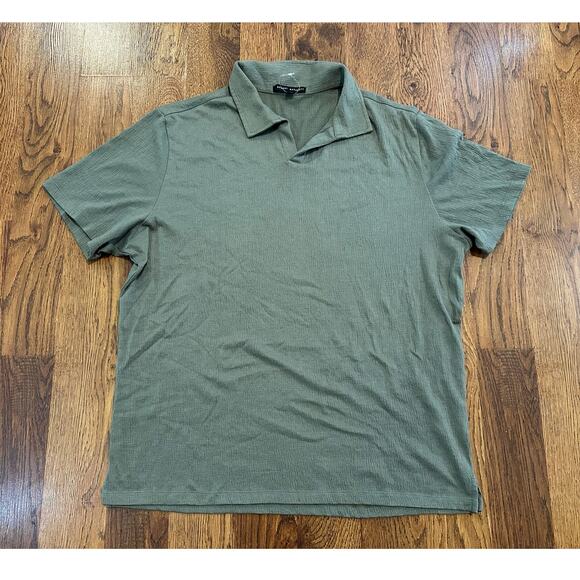 Robert Barakett Creston Jacquard Polo Shirt Green - Size Large Nordstom Fashion - Picture 1 of 7